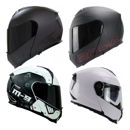 Casco Roda Revenge Pro Abatible Certificado Dot Hombre Mujer