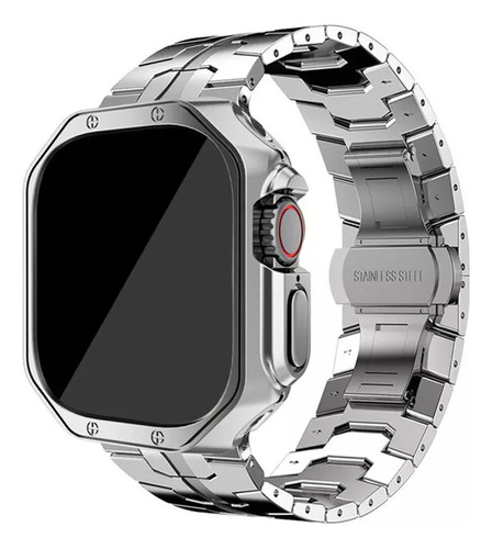 Brazalete Y Funda Con Eslabones Para Apple Watch Ultra 49 Mm