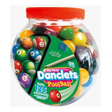 1 Pote Chiclete Danclets Sinuca Pool Ball - 125 Unid X 8g