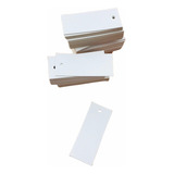 Etiquetas Colgante Blanca Para Ropa X1000 Perforadas 2,5x6cm