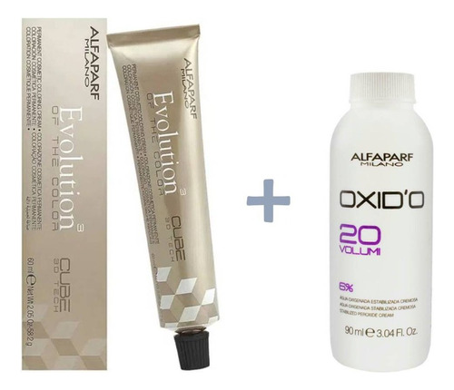 Tintura Profesional 60ml + Activador 90ml Evolution Alfaparf