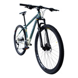 Bicicleta Aro 29 Trust 2x9 Shimano Alivio - Freio Hidraulico Cor Verde Exercito + Bege Tamanho Do Quadro 17