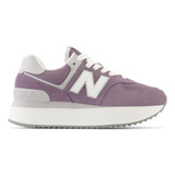 Tenis New Balance 574 + Mujer-violeta
