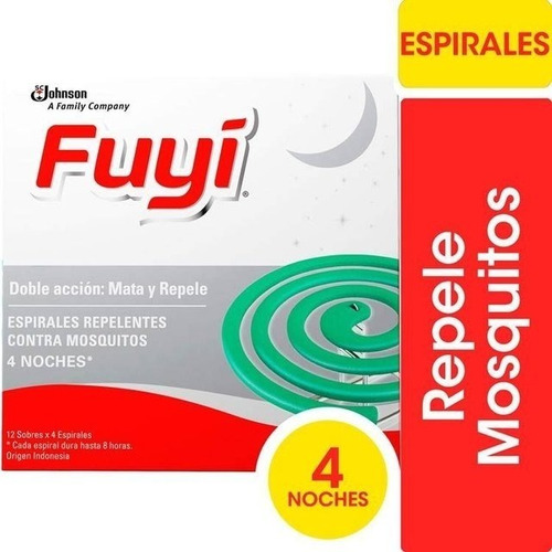Fuyi Espirales Repelentes Contra Mosquitos X48 Unidades