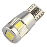 Foco Led T10 Pellizco Canbus 6 Smd 5730 W5w 6smd 12 V