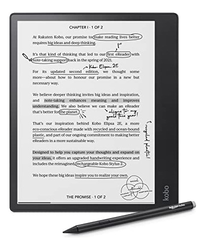 Ereader Kobo Elipsa 2e (32gb, Tactil) + Lapiz Kobo Stylus 2