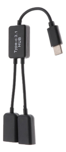 Adaptador Cable Usb Tipo-c Macho Hembra Dual Otg Accesorios