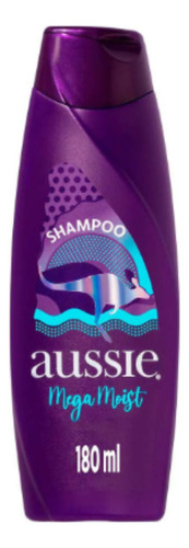 01 Unidade Shampoo Aussie Mega Moist Super Hidratação 180ml