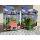 Minecraft Creeper Y Pig Micro Coleccion Mattel Mojang