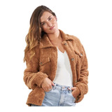 Chaqueta Sherpa Con Botones Micropolar Mujer Polemic