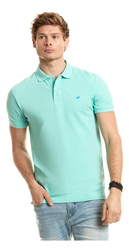 Polera Hombre Polo Básica Verde Ferouch Ss2023