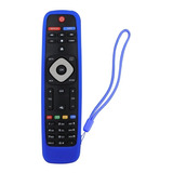 Funda Para Control Philips Smart Tv 4k Silicon Color Azul