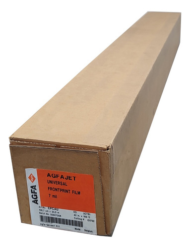 Rollo Agfajet Universal Frontprint Film 1,06 X 30,5 Mt