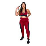 Kit 02 Conjuntos Legging Plus Size Roupa De Academia Fitnes 