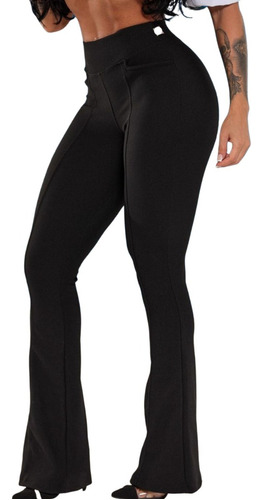  Legging Social Flare Estilo Montaria Malha Pop Bailarina