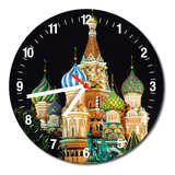 Reloj De Pared Ciudades Del Mundo Catedral San Basilio Moscu