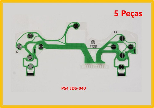 5 Peças Película Placa Condutiva Modelo Controle De Ps4 Jds-040