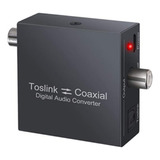Convertidor Coaxial Bidireccional, Spdif Optical Toslink Con
