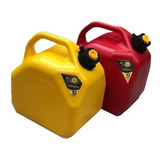 Bidon Combustible Nafta 10lt C/ Traba Vertedor Rojo Amarillo