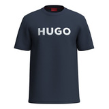 Playera Hugo Para Hombre De Punto De Algodón Con Logo En 3d