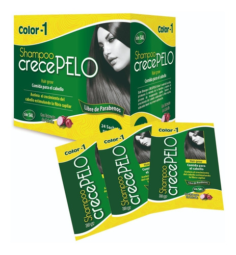 Shampoo Crece Pelo Caja X 24 Sachet - G A $46