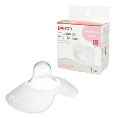 Protector De Pezón De Silicona Pigeon Talla 17 Mm