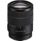 Lente Sony E 18-135 Mm F/3,5-5,6 Oss - Sel18135 + Nf-e