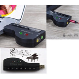 Tarjeta Sonido Usb Forma Piano Usb 2.0 3d 8.1