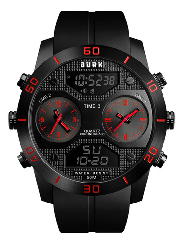 Reloj Deportivo Burk 1355 Cronometro Alarma Digital Led !