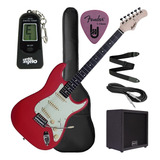 Kit Guitarra Stratocaster Memphis Mg-30 Com Amplificador 