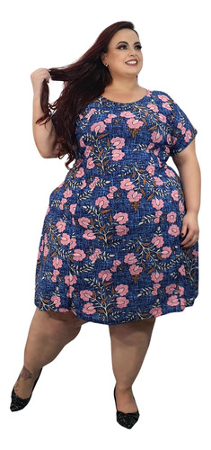 2 Vestidos Camisão Plus Size Lindo Tamanho Grande Ate 64