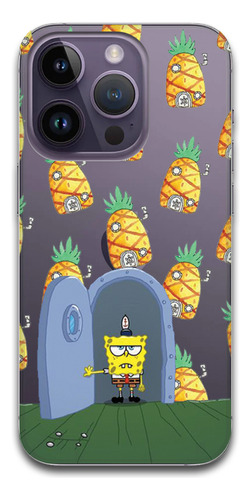 Funda Bob Esponja 4 Transparente Para iPhone Todos