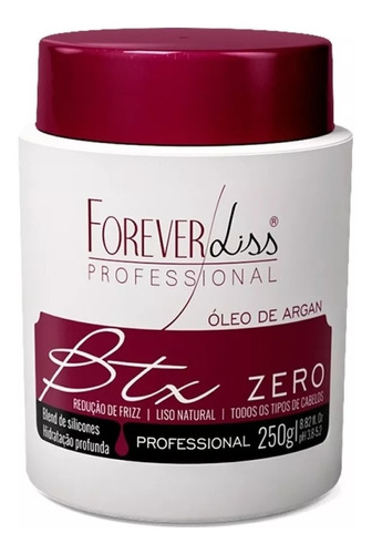 Btx Zero Oleo Argan 250g Zero Formol Original Forever Liss