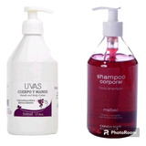 Crema Cuerpo Y Manos + Jabon Liquido -lineas Uvas-