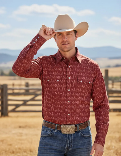Camisa Roper Vaquera Rayas Del Desierto Hombre | Meses sin interés