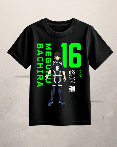 Playera Blue Lock | Bachira Casual Tallas Niños Y Adultos. | MercadoLibre