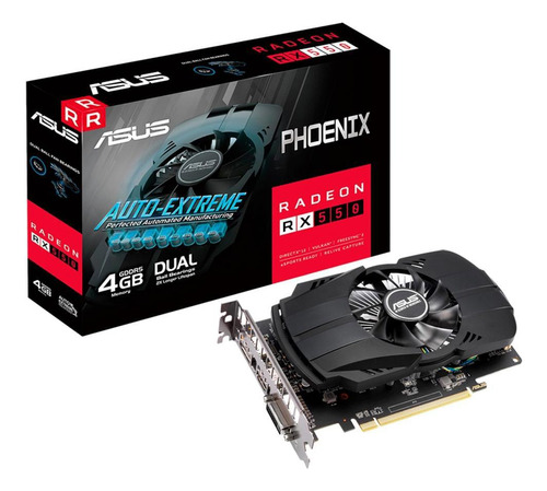 Placa De Video Asus Rx 550 4gb Ddr5 128bits - Ph-rx550-4g-ev