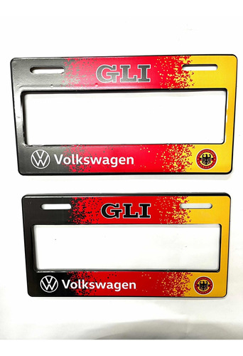 Par Porta Placas Autos Volkswagen Gli Alemania Premium