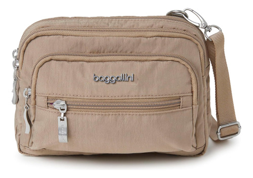 Baggallini Bolso Cruzado Convertible Con Triple Cremallera P