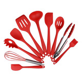 10 Pedaço Conjunto Utensílio De Cozinha Colher De Silicone