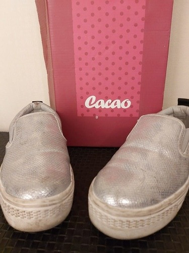 Zapatos Cacao N°38 Color Plata