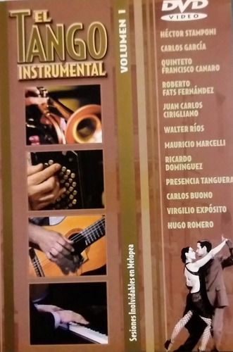 Tango Instrumental Dvd Nuevo 15 Temas Éxitos 