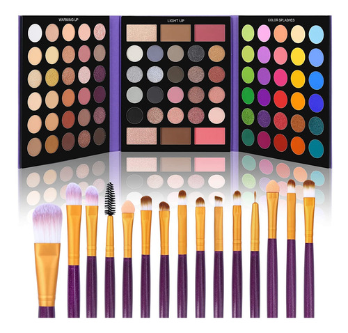 Ucanbe 86 Colores Paleta De Sombras De Ojos Nude Con Juego D