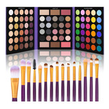 Ucanbe 86 Colores Paleta De Sombras De Ojos Nude Con Juego D