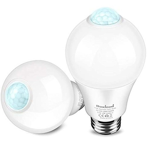 Bombilla Led Con Sensor De Movimiento Color De La Luz Blanco Cálido