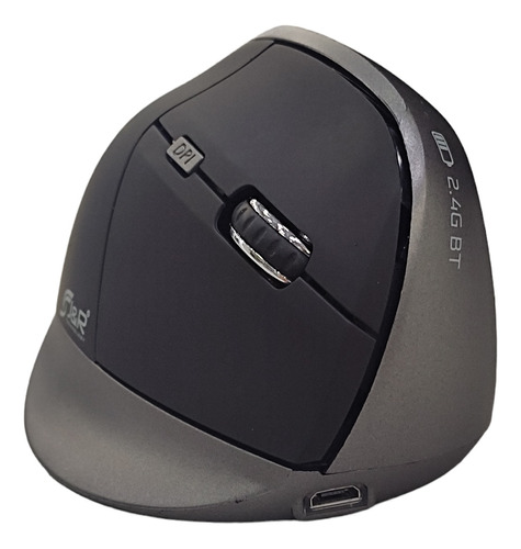 Mouse Ergonómico J&r Inalámbrico Y Bluetooth Recargable