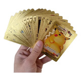 Pokemon 55 Cartas Gold Pikachu Vmax Gx Tarjetas Doradas Tcg