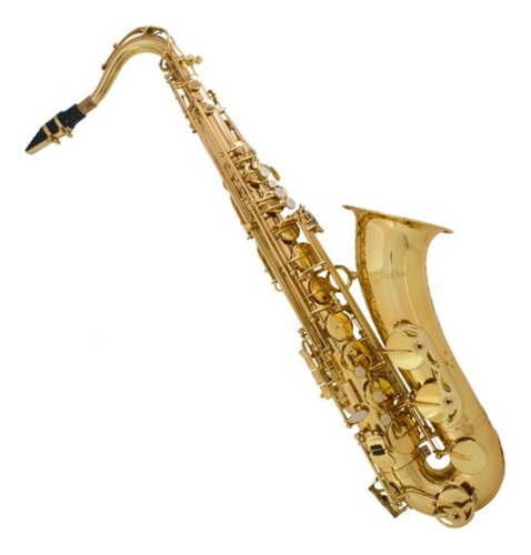 Saxofone Tenor Laqueado Dourado Afinação Em Si Shelter