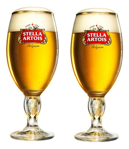 Kit C/2 Taças Stella Artois 400ml Belgium Importada -s/caixa