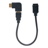 Cabo Hdmi Extensor 30cm 90° Pequeno Curto P/ Chromecast -flx